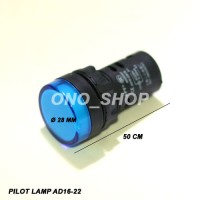 Jual Pilot Lamp AD16-22 AC 220 Volt Warna Biru Limited Murah