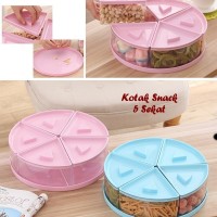 Kotak Snack 5 Sekat (Kotak untuk tempat snack atau permen)