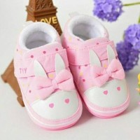 Jual bunny pink sepatu bayi prewalker baby shoes Murah