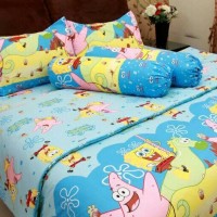 Jual SPREI CHELSEA 160 X 200 X 20 QUEEN NO2 GOLD - SPONGEBOB Murah