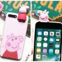 Jual Softcase Peppa Pig Peeking - Iphone 6, 6+, 6S+, 7, 7+ Murah