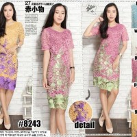Jual KD - 3611 Dress Full Brokat Fashion Import Murah