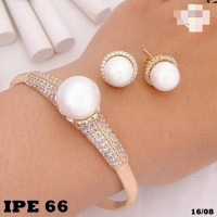 Jual Perhiasan set lapis emas/gelang mutiara Murah