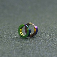 anting stainless steel pria laki laki wanita unisex rock titanium