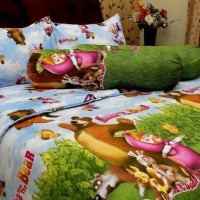 Jual SPREI CHELSEA 200 X 200 X 20 GOLD - MARSHA AND THE BEAR Murah