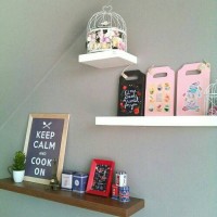 Floating shelf 70x15 Rak Dinding Tempel TV DVD Modern Minimalis