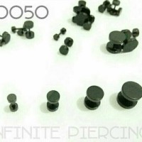 Jual #0050 Barbel Black Titanium 10mm Murah