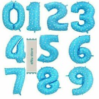Jual BALON FOIL ANGKA (MURAH) | BALON FOIL | BALON ANGKA WARNA BIRU Murah