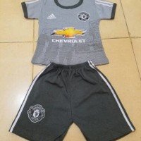 Jual SETELAN KAOS BAJU BOLA BAYI MANCHESTER UNITED 3RD 2017/2018 Murah