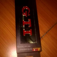Jual emblem badge badges tulisan GTI chrome red Murah