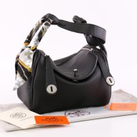 Tas Hermes Lindy 25 Togo Leather HITAM Semi Premium 8819