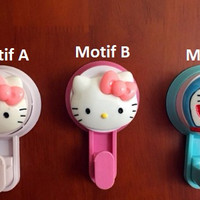 Jual Gantungan lap baju celana handuk dapur kamar mandi hk doraemon HHM435 Murah