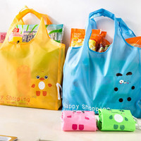Jual tas belanja karakter transparan dari plastik bisa dilipat - hhm096 Murah