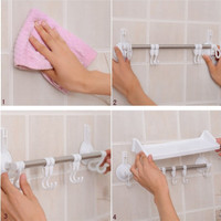 Jual Rak kamar mandi serbaguna tempat shampoo sabun handuk baju - HPR048 Murah