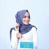 Jual Pashmina Supernova Denim / Pashmina Denim / Super Nova / Jilbab Murah