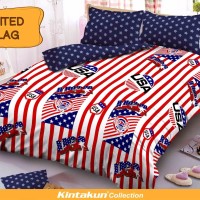 Jual Sprei D'luxe Kintakun ukuran 180 x 200 - United Flag Murah