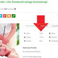 Jual T BEST PROMO No plug ear candle lilin pembersih telinga aromaterapi mu Murah