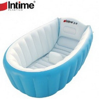 Jual PAKET INTIME BABY BATH TUB BIRU + POMPA 5 INCH - BAK MANDI BAYI Murah
