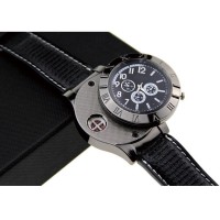 Jual Jam Tangan Pria Korek Elektrik USB Hadiah Api Rokok Quartz Casio OULM Murah