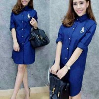 Jual POLO BENHU3 SHIRT DRESS KEMEJA PANJANG TUNIK TUNIC Murah