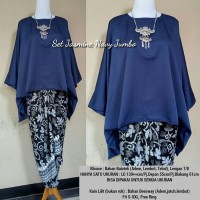 Jual TERBARU Setelan Kebaya Kutu Baru Batwing Navy NEW Murah