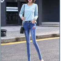 Jual Baju Fashion Import Murah Celana Jeans Skinny Wanita A30391 Murah