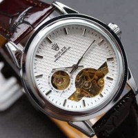Jual Jam Tangan Merk Rolex Skeleton Carera untuk Pria Sport Promo Murah