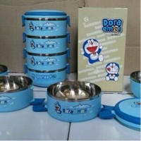 Jual Lunch Box Rantang 4 susun Doraemon / Hello Kitty / Tempat Makanan Murah