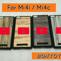 Jual Hardcase Motif Kayu XIOAMI MI4I | MI4C Soft Case Back Cover Casing Hp Murah
