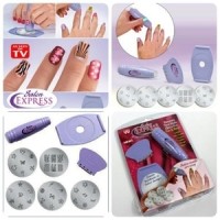 Jual Promo Salon Express / Nail Art Stamping Kit , Decorate Your Nails Murah