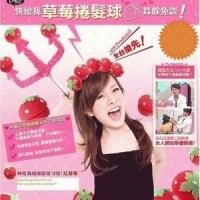 Jual Sale Magic Strawberry Roll Sponge Hair Curler (1 Pack = 6 Pcs) - Murah