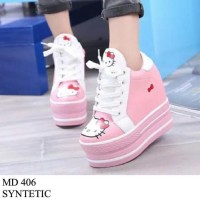 Jual sneaker wedges wanita terbaru termurah MD 406 Murah