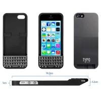 Jual Typo Keyboard Case for iPhone 5/5s - Black Murah