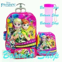 Jual TAS TROLI ANAK 6 RODA 6D 4IN1 FROZEN/KOPER TROLLEY TROLY ANAK SEKOLAH Murah