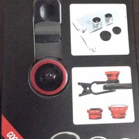 Jual lensa jepit / cliplens camera 3in1 ( fish eye , wide , macro ) untuk s Murah