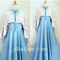 Jual Baju Wanita Cewek Dress Atasan Terbaru LD ELSA BIRUMUDA Murah