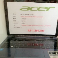laptop ACER ASPIRE E3-111 BARANG oke fisik mulus