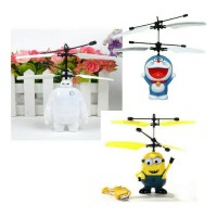 Jual Flying heli / helicopter Toy Mainan Anak Terbang Minion Doraemon Murah
