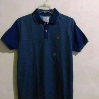 Baju Polo Pria Kerah Biru Dongker Motif Bagus Keren Original Nevada