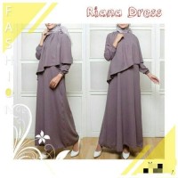 Jual Gamis /Dress Cantik Layer Asimetris Riana Dress Murah