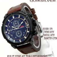 Jual KW JAM TANGAN PRIA QUICKSILVER CRONO DERONAL LEATHER (2) MURAH Murah