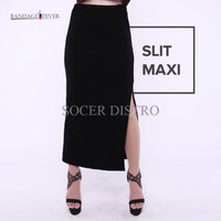 Jual RTY Slit Maxi Skirt Rok Pensil Panjang Wanita Uninamu / Bandage Fever Murah