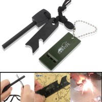Jual Outdoor Survival Magnesium Flint Stone Whistle Siul Kor Berkualitas Murah