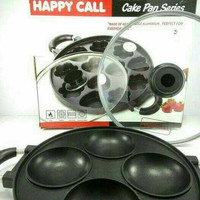 Jual Termurah Panci Cetakan Teflon 4 Lubang Kue SERABI HAPPY CALL Murah