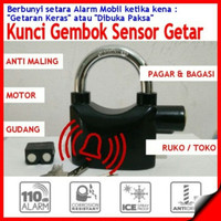 Jual BEST SELLER Gembok Alarm KINBAR / Gembok Anti Maling Alarm Murah