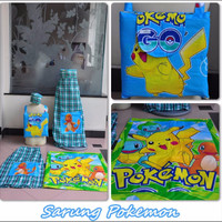 Jual Sarung Anak Motif Pokemon/ Ukuran (XS)/ Desain Lucu/ Unik Murah