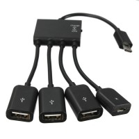 Jual Murah Multifunction Micro USB OTG Hub 4 in 1 Data Cable & Charger Murah