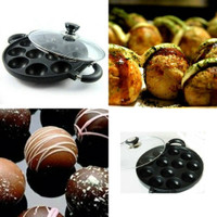 Jual Paling Murah Panci Cetakan Teflon 15 Lubang Kue TAKOYAKI HAPPY CALL Murah