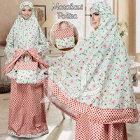 Jual Paling Laris mukena matahari polka SL mukena wanita katun jepang polka Murah