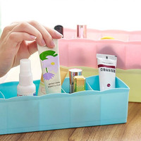 Jual PROMO Kotak Plastik 5 Sekat Laci untuk Bra Celana Kaos kaki Kosmetik ( Murah